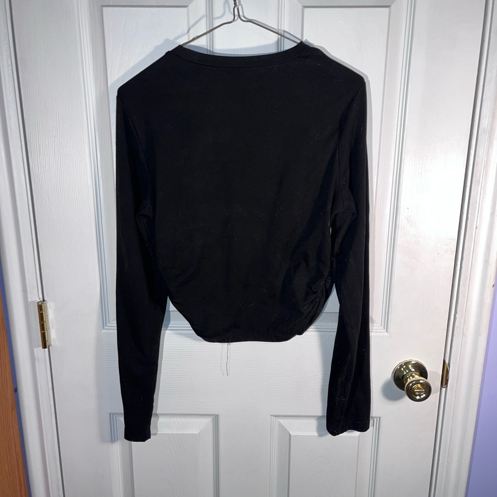 Classic Black Long Sleeve Women's Top